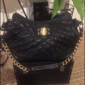 Marc Jacob's Black Quilted Hobo Purse Shoulder Bag